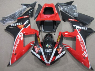 2002-2003 Yamaha YZF R1 Motorcycle Fairings - Red White Black Fimer Santander