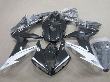 2004-2006 Yamaha YZF R1 Motorcycle Fairings - Glossy Black White