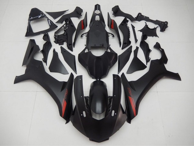 2015-2019 Yamaha YZF R1 Motorcycle Fairings - Matte Black Red