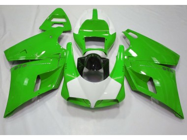 Online 1993-2005 Ducati 996 748 916 998 Fairings - Gloss Green & White