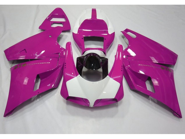 Online 1993-2005 Ducati 996 748 916 998 Fairings - Gloss Pink & White
