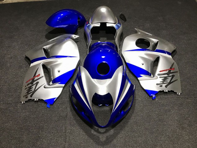 Online 1997-2007 Suzuki GSXR 1300 Fairings - Gloss Blue and Silver