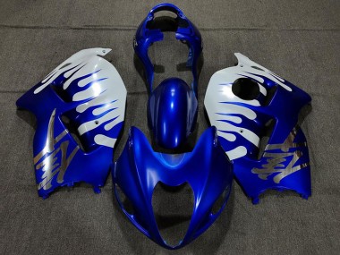 Online 1997-2007 Suzuki GSXR 1300 Fairings - Gloss Blue and White