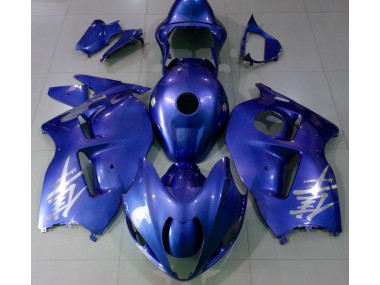 Online 1997-2007 Suzuki GSXR 1300 Fairings - Gloss Blue & Silver Logo