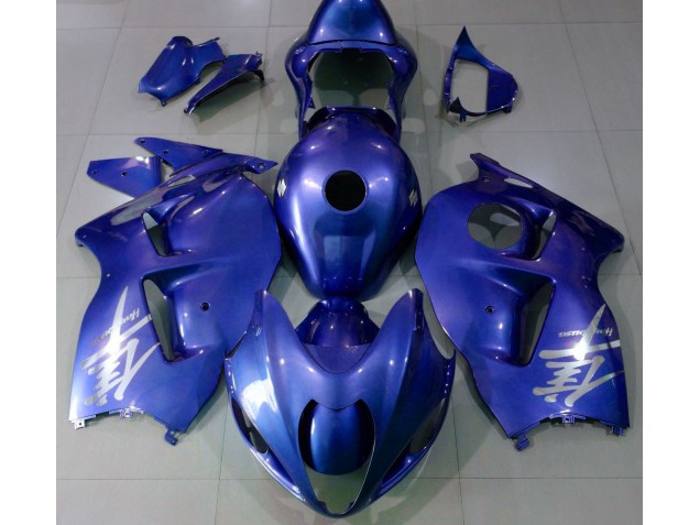 Online 1997-2007 Suzuki GSXR 1300 Fairings - Gloss Blue & Silver Logo