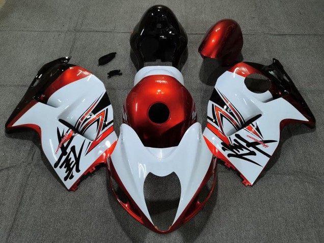 Online 1997-2007 Suzuki GSXR 1300 Fairings - Gloss White and Orange Online 1997-2007 Suzuki GSXR 1300 Fairings - Gloss White and Orange