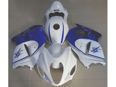 Online 1997-2007 Suzuki GSXR 1300 Fairings - Gloss White & Deep Blue