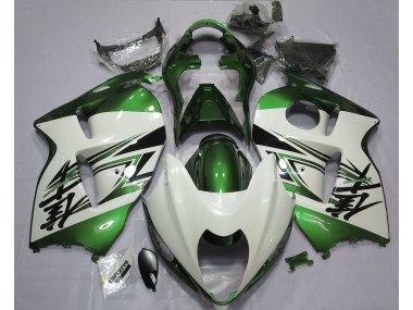 Online 1997-2007 Suzuki GSXR 1300 Fairings - Gloss White & Green