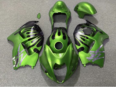 Online 1997-2007 Suzuki GSXR 1300 Fairings - Green and Black