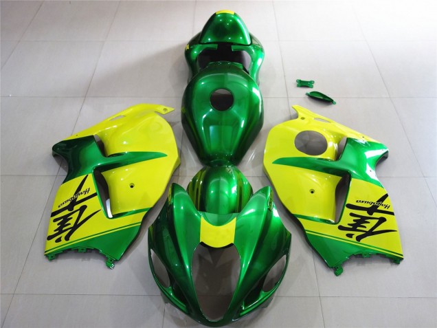 Online 1997-2007 Suzuki GSXR 1300 Fairings - Green and Yellow Online 1997-2007 Suzuki GSXR 1300 Fairings - Green and Yellow