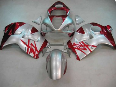 Online 1997-2007 Suzuki GSXR 1300 Fairings - Silver and Red