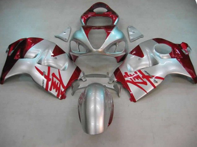 Online 1997-2007 Suzuki GSXR 1300 Fairings - Silver and Red