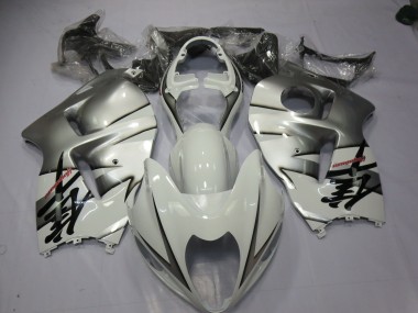 Online 1997-2007 Suzuki GSXR 1300 Fairings - White and Silver