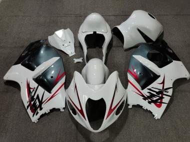 Online 1997-2007 Suzuki GSXR 1300 Fairings - White Light Blue and Red