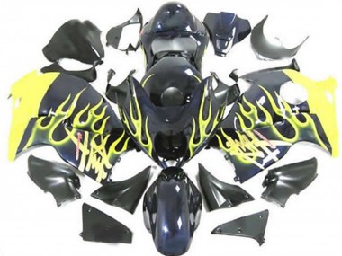 Online 1997-2007 Suzuki GSXR 1300 Fairings - Yellow Flame