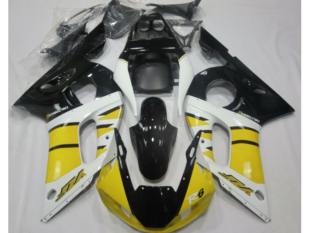 Online 1998-2002 Yamaha R6 Fairings - Gloss Yellow and Black Online 1998-2002 Yamaha R6 Fairings - Gloss Yellow and Black