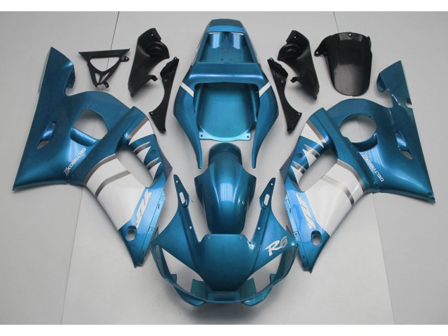 Online 1998-2002 Yamaha R6 Fairings - Light Blue & White Online 1998-2002 Yamaha R6 Fairings - Light Blue & White