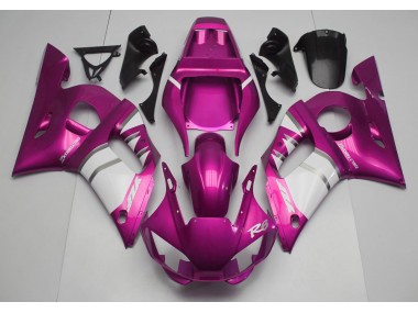 Online 1998-2002 Yamaha R6 Fairings - Pink & White