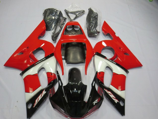 Online 1998-2002 Yamaha R6 Fairings - Red White and Black Online 1998-2002 Yamaha R6 Fairings - Red White and Black
