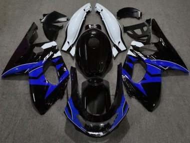 Online 1998-2007 Yamaha YZF600 Fairings - Gloss Black Blue and White