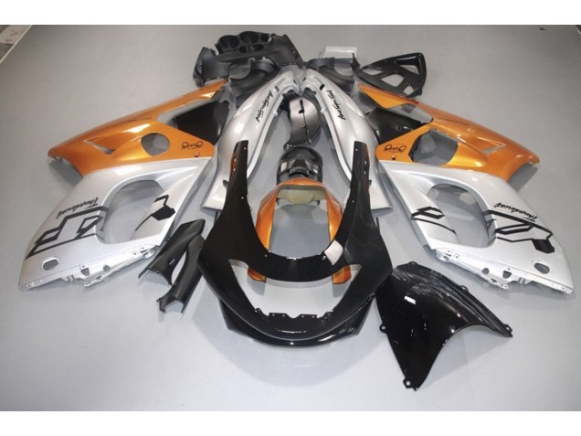 Online 1998-2007 Yamaha YZF600 Fairings - Gloss Orange Silver and Black Online 1998-2007 Yamaha YZF600 Fairings - Gloss Orange Silver and Black