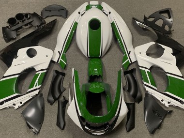Online 1998-2007 Yamaha YZF600 Fairings - Gloss White and Dark Green