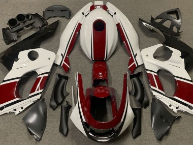 Online 1998-2007 Yamaha YZF600 Fairings - Gloss White and Dark Red