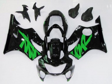 Online 1999-2000 Honda CBR600 F4 Fairings - Gloss Black & Green