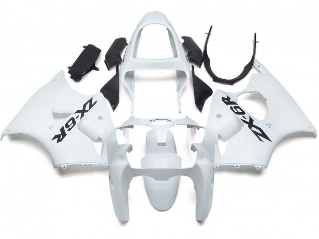 Online 2000-2002 Kawasaki ZX6R Fairings - Plain Gloss With Logo Online 2000-2002 Kawasaki ZX6R Fairings - Plain Gloss With Logo