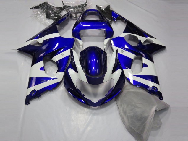 Online 2000-2002 Suzuki GSXR 1000 Fairings - Gloss Blue & White Online 2000-2002 Suzuki GSXR 1000 Fairings - Gloss Blue & White