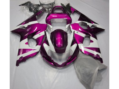 Online 2000-2002 Suzuki GSXR 1000 Fairings - Gloss Pink & White