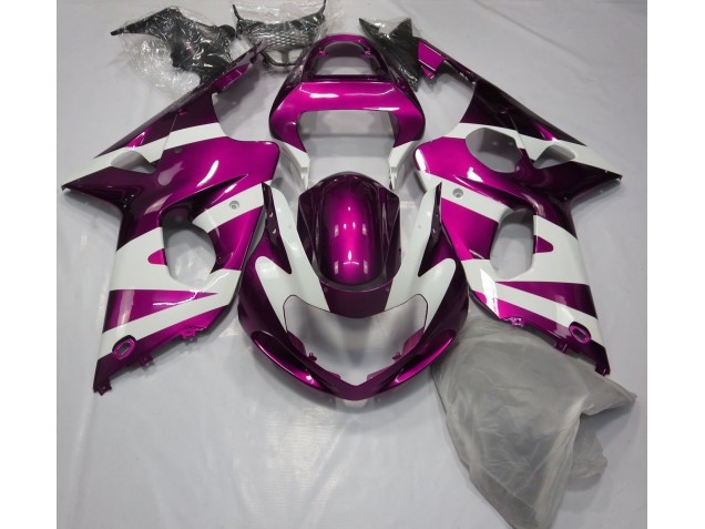 Online 2000-2002 Suzuki GSXR 1000 Fairings - Gloss Pink & White Online 2000-2002 Suzuki GSXR 1000 Fairings - Gloss Pink & White