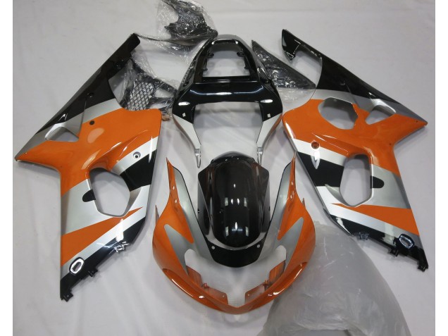 Online 2000-2002 Suzuki GSXR 1000 Fairings - Orange Silver OEM Style