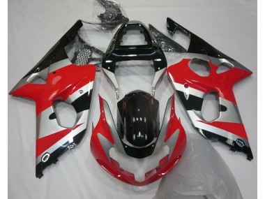 Online 2000-2002 Suzuki GSXR 1000 Fairings - Red Silver OEM Style
