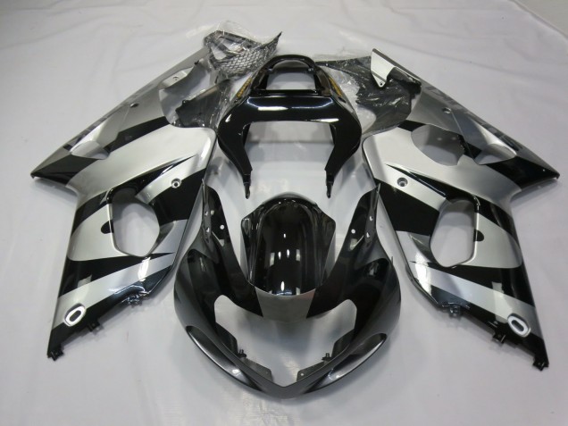 Online 2000-2002 Suzuki GSXR 1000 Fairings - Silver and Black