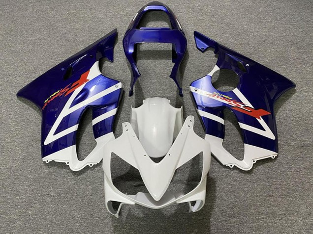 Online 2001-2003 Honda CBR600 F4i Fairings - Deep Blue and White