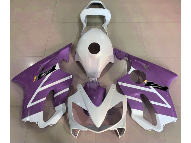 Online 2001-2003 Honda CBR600 F4i Fairings - Gloss White and Purple Online 2001-2003 Honda CBR600 F4i Fairings - Gloss White and Purple