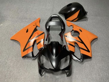 Online 2001-2003 Honda CBR600 F4i Fairings - Matte Black and Orange
