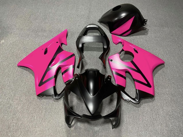 Online 2001-2003 Honda CBR600 F4i Fairings - Matte Black and Pink Online 2001-2003 Honda CBR600 F4i Fairings - Matte Black and Pink
