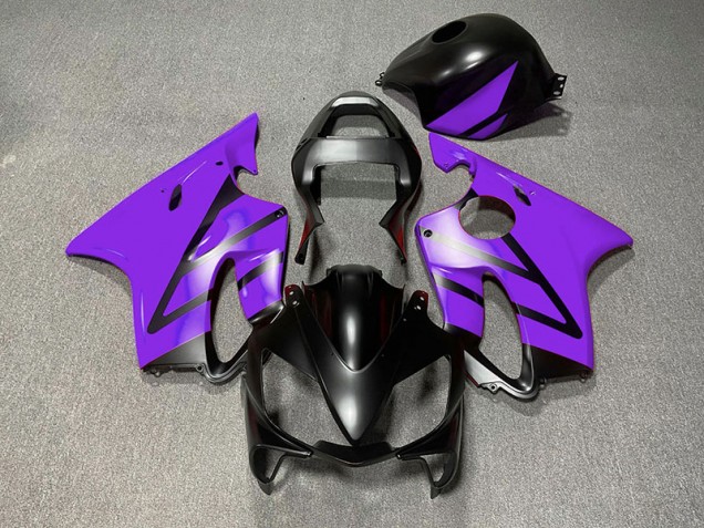 Online 2001-2003 Honda CBR600 F4i Fairings - Matte Black and Purple Online 2001-2003 Honda CBR600 F4i Fairings - Matte Black and Purple