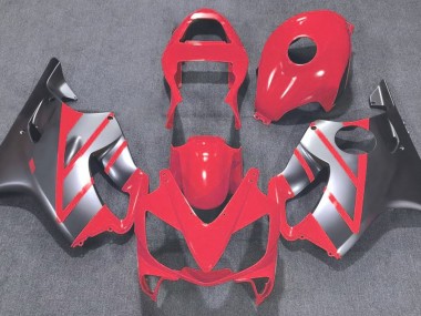 Online 2001-2003 Honda CBR600 F4i Fairings - Red and Matte Silver