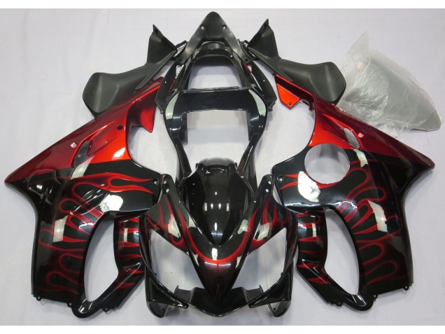 Online 2001-2003 Honda CBR600 F4i Fairings - Red Flame