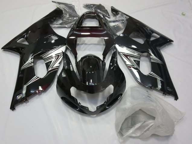 Online 2001-2003 Suzuki GSXR 600-750 Fairings - Black Silver