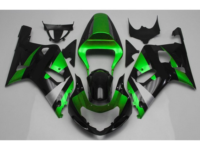 Online 2001-2003 Suzuki GSXR 600-750 Fairings - Gloss Green and Black Online 2001-2003 Suzuki GSXR 600-750 Fairings - Gloss Green and Black