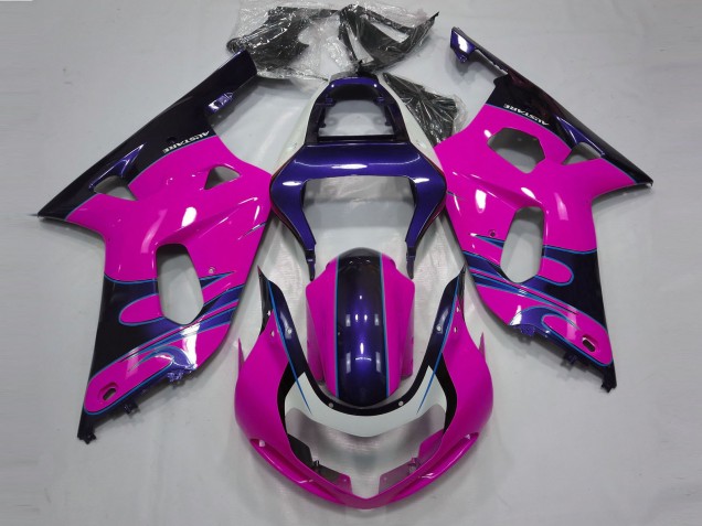 Online 2001-2003 Suzuki GSXR 600-750 Fairings - Gloss Pink and Blue