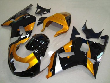 Online 2001-2003 Suzuki GSXR 600-750 Fairings - Gold and Black