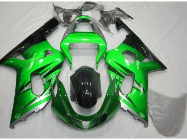 Online 2001-2003 Suzuki GSXR 600-750 Fairings - Green and Silver