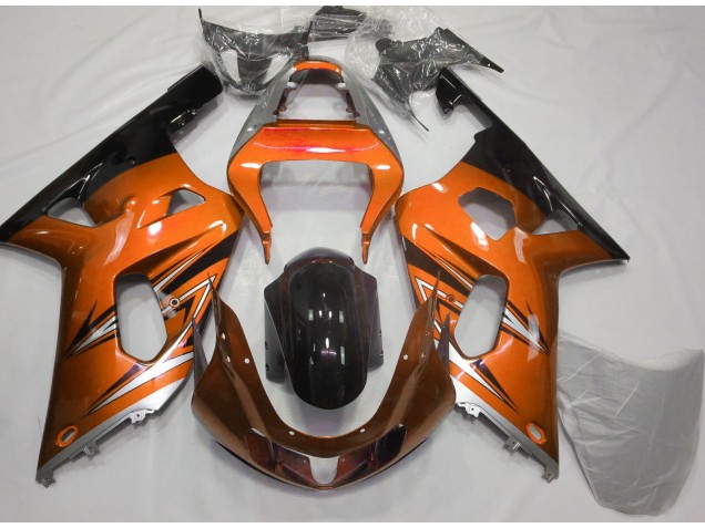 Online 2001-2003 Suzuki GSXR 600-750 Fairings - Orange and Silver Online 2001-2003 Suzuki GSXR 600-750 Fairings - Orange and Silver