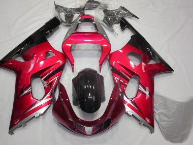 Online 2001-2003 Suzuki GSXR 600-750 Fairings - Red and Silver