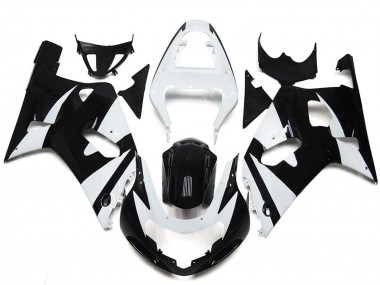 Online 2001-2003 Suzuki GSXR 600-750 Fairings - White and Black Style OEM